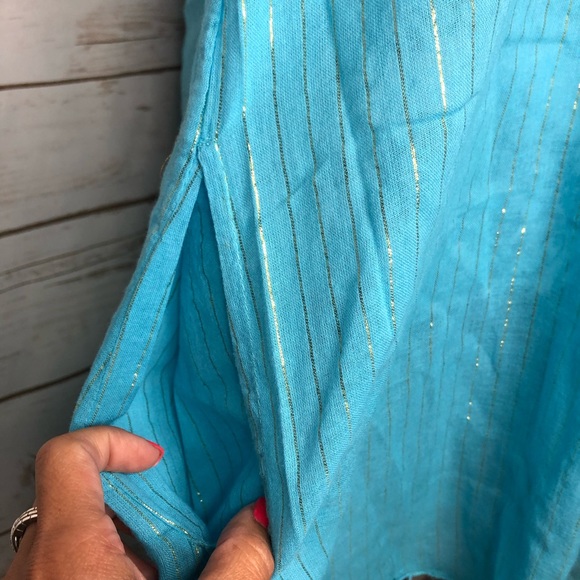 Calypso St. Barth | Turquoise Gold Embroidered - Picture 4 of 8
